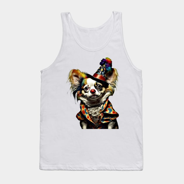 Clown Costume Chihuahua Dog Tank Top by Unboxed Mind of J.A.Y LLC 